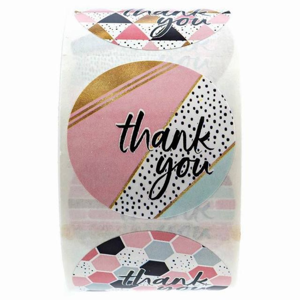 Roll of 500 Thank You stickers - Picture 6 of 8